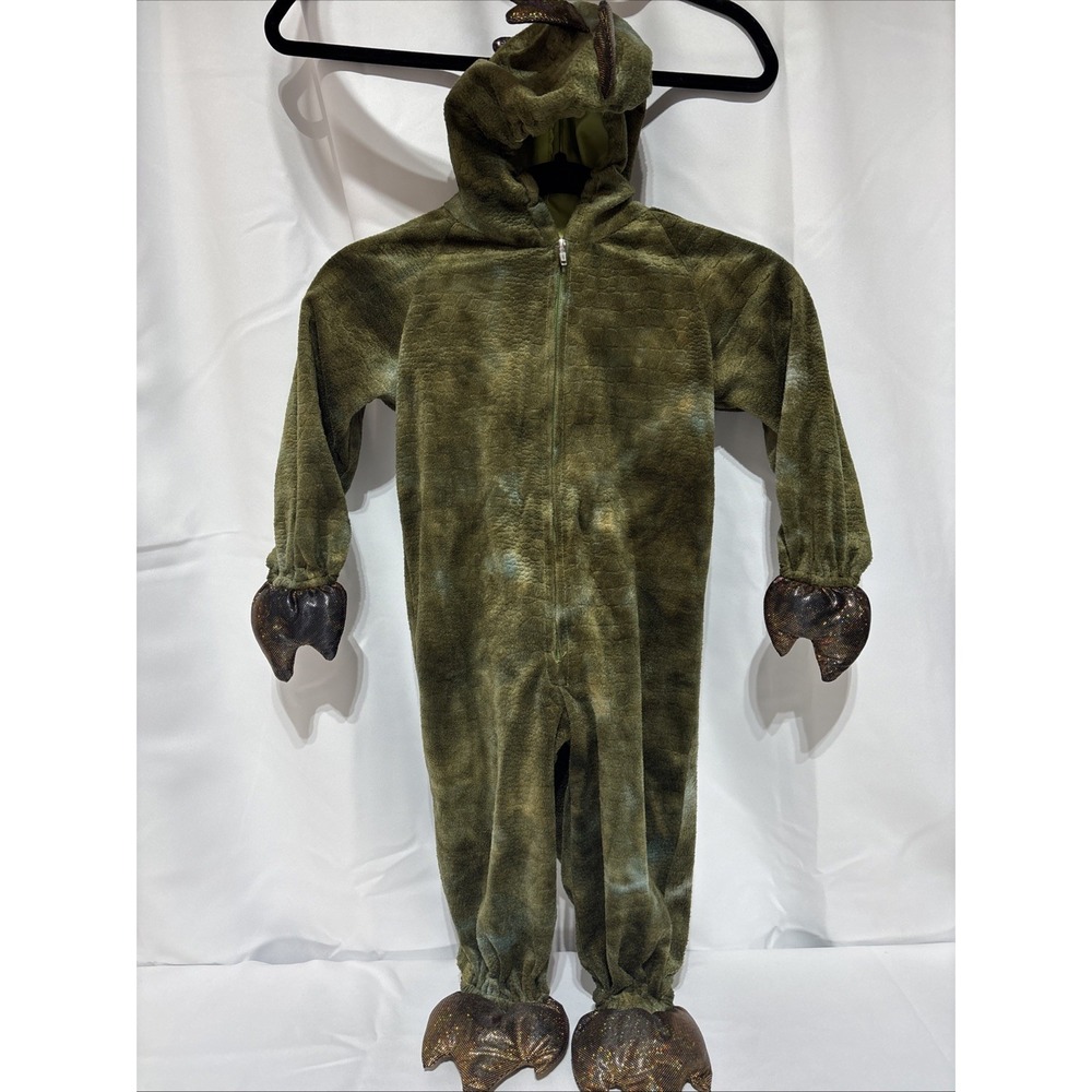 Princess Paradise Toddler dragon‎ costume Full front zip Hood and tail 18M-2yrs.